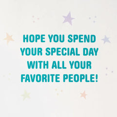Nintendo Animal Crossing™ New Horizons Special Day Birthday Card for Kids With Decal