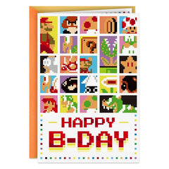 Nintendo Super Mario™ Power Up and Party On Birthday Card for Kids