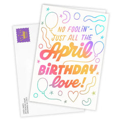 No Foolin' April Love Custom Birthday Card