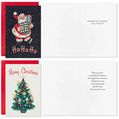 Nostalgic Artwork Boxed Christmas Cards Assortment, Pack of 36