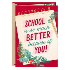 You Make School So Much Better Christmas Thank-You Card