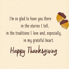 Counting You in My Blessings Thanksgiving Card for Mom and Dad
