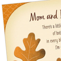 Counting You in My Blessings Thanksgiving Card for Mom and Dad