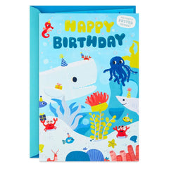 Oceans of Fun Birthday Card for Kids with Activity Page