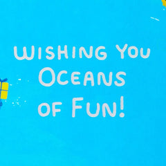 Oceans of Fun Birthday Card for Kids with Activity Page