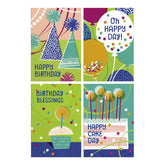 Oh Happy Day Assorted Religious Birthday Cards, Box of 12