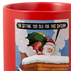 Shoebox Too Old for This Santa Funny Mug, 20 oz.