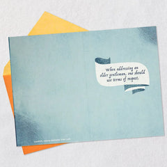 Dapper Gentleman Funny Birthday Card With Removable Mustache