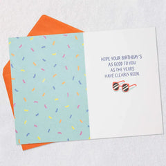 Old and Wrinkly Pug Funny Birthday Card