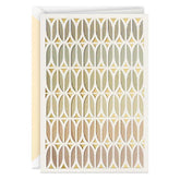 Ombré Laser-Cut Geometric Pattern Blank Card