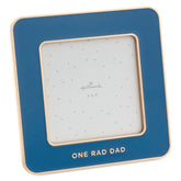 One Rad Dad Blue Enamel Picture Frame, 4x4