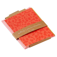 Orange Animal Print Blank Note Cards, Pack of 5