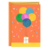 Balloon Bouquet Blank Birthday Card