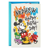 Disney Mickey Mouse Your True Colors Are Amazing Birthday Card for Nephew With Stickers