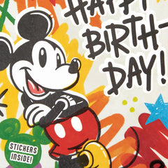 Disney Mickey Mouse Your True Colors Are Amazing Birthday Card for Nephew With Stickers