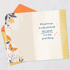 God Outdid Himself Religious Birthday Card for Wife