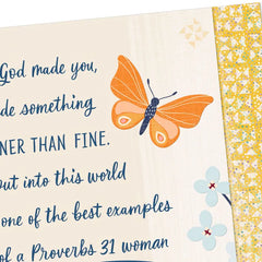 God Outdid Himself Religious Birthday Card for Wife