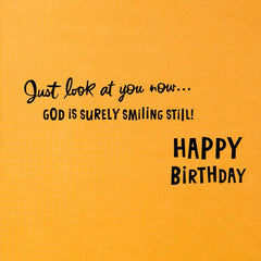 God Made a Masterpiece Religious Birthday Card