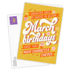 Brighter Days in March Custom Birthday Card