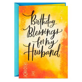 Blessings for My Husband Birthday Card