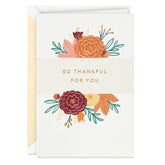 Fall Flowers Thanksgiving Card