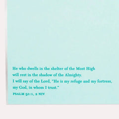 God Walks With Us Religious Sympathy Card