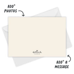 Modern Ornaments Flat Christmas Photo Card