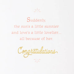 Love Is Lovelier New Baby Girl Card