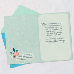 Incredibly Blessed Religious Anniversary Card
