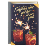 Cheers to You Two Anniversary Card for Couple