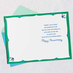 Putting Love at the Center Anniversary Card for Daughter and Son-in-Law