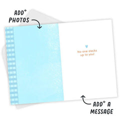 No One Stacks Up Custom Father's Day Card