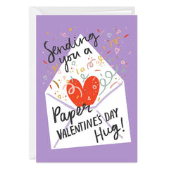 Paper Hug Custom Valentine's Day Card