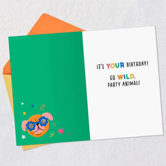 Party Animal Dogs Birthday Card for Kids