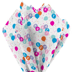 Party Balloons Tissue Paper, 6 Sheets
