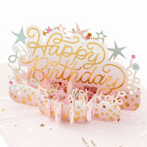 Here's to a Happy Year Ahead 3D Pop-Up Birthday Card