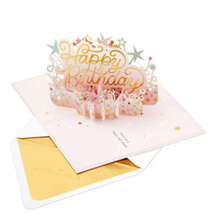 Here's to a Happy Year Ahead 3D Pop-Up Birthday Card