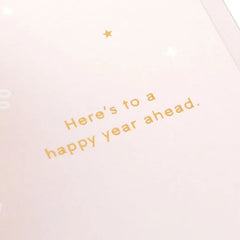 Here's to a Happy Year Ahead 3D Pop-Up Birthday Card