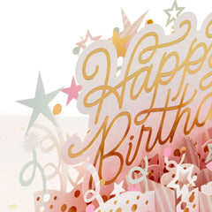 Here's to a Happy Year Ahead 3D Pop-Up Birthday Card