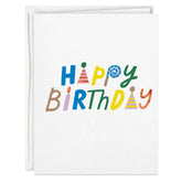 Whimsical Lettering Happy Birthday to You Birthday Card