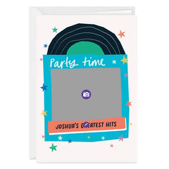 Party Time Custom Birthday Card