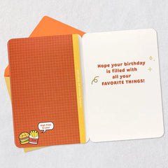 Party Your Buns Off Birthday Card With Hamburger Pin