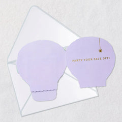 Party Your Face Off Mummy Paper Craft Halloween Card