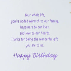You're a Wonderful Gift Birthday Card for Granddaughter