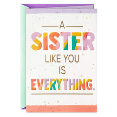 Incredible Person I Admire Birthday Card for Sister