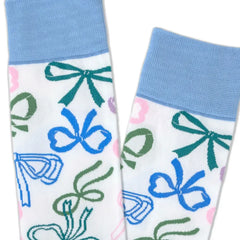Colorful Bows Novelty Crew Socks
