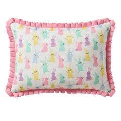 Pastel Bunnies Reversible Pillow, 14x20