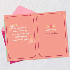Smart and Strong Birthday Card for Daughter