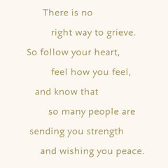 Sending You Strength and Peace Sympathy Card