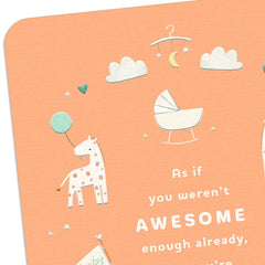 Lucky Kiddo Nursery Icons New Baby Card for Two Dads